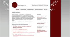 Desktop Screenshot of mythos-magazin.de
